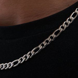 FIGARO (SILVER) 5MM 23.5" CHAIN [CRAFTD LONDON]